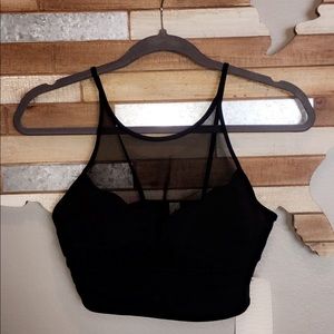 Adore Your Core! Black sports bra